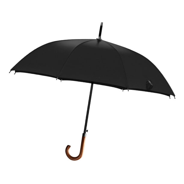 Big Umbrella Long Umbrella Long Wooden Handle Windproof Retro