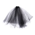 thumbnail image 1 of Velo de novia vintage Velo de cosplay de Halloween de malla multicapa esponjoso Negro, 1 of 7