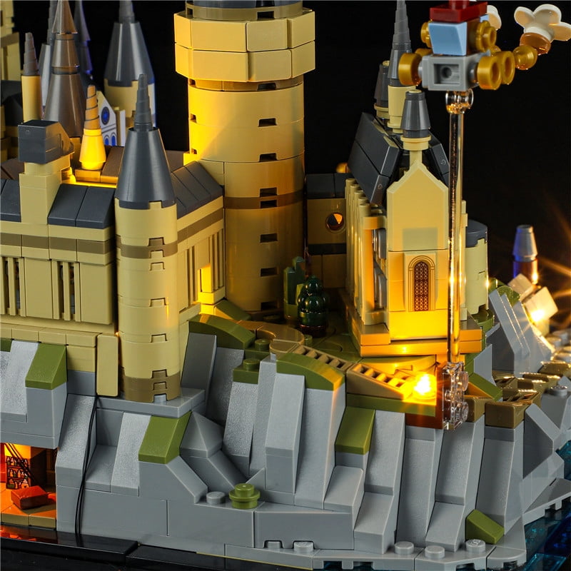 QC Ltbrick Led Light Kit Lighting Set Compatible With The Lego Harry Potter Movie Hogwarts Castle and Grounds 76419 Building Blocks Without Lego Set