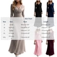 thumbnail image 4 of BAVIRRA Women Cowl Draped Neck Mermaid Maxi Dress, Long Sleeve Fitted Waist Flowy Chiffon Formal Gown, Modest Elegant Outfit for Prom Wedding Guest Bridesmaid Cocktail Party, 4 of 5
