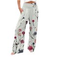 thumbnail image 2 of Azrian Womens Pants Clearance,Womens Plus Size Pants Casual Printing Pockets Elastic Waist Comfortable Straight Loose Pant Clearance, 2 of 5