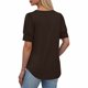 thumbnail image 5 of Ounisa Womens 2025 Summer Sweater Top Short Sleeve Blouses Dressy Casual Shirts Business Tops Cute Vacation Tunic, 5 of 7