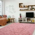 thumbnail image 6 of ZENELESS Indoor Fluffy Rugs,5x7ft Fuzzy Non-Slip Carpets for Living Room Bedroom Girls' Rooms Nursery Home Decor Bean Pink, 6 of 8