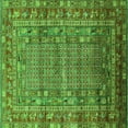 thumbnail image 1 of Ahgly Company Indoor Square Oriental Green Industrial Area Rugs, 5' Square, 1 of 4