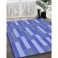 thumbnail image 3 of Ahgly Company Machine Washable Indoor Rectangle Transitional Ocean Blue Area Rugs, 8' x 10', 3 of 7