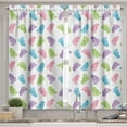thumbnail image 2 of Ambesonne Cartoon Valance & Curtain, Footprints Pattern Artwork, 55"x36", Multicolor, 2 of 6