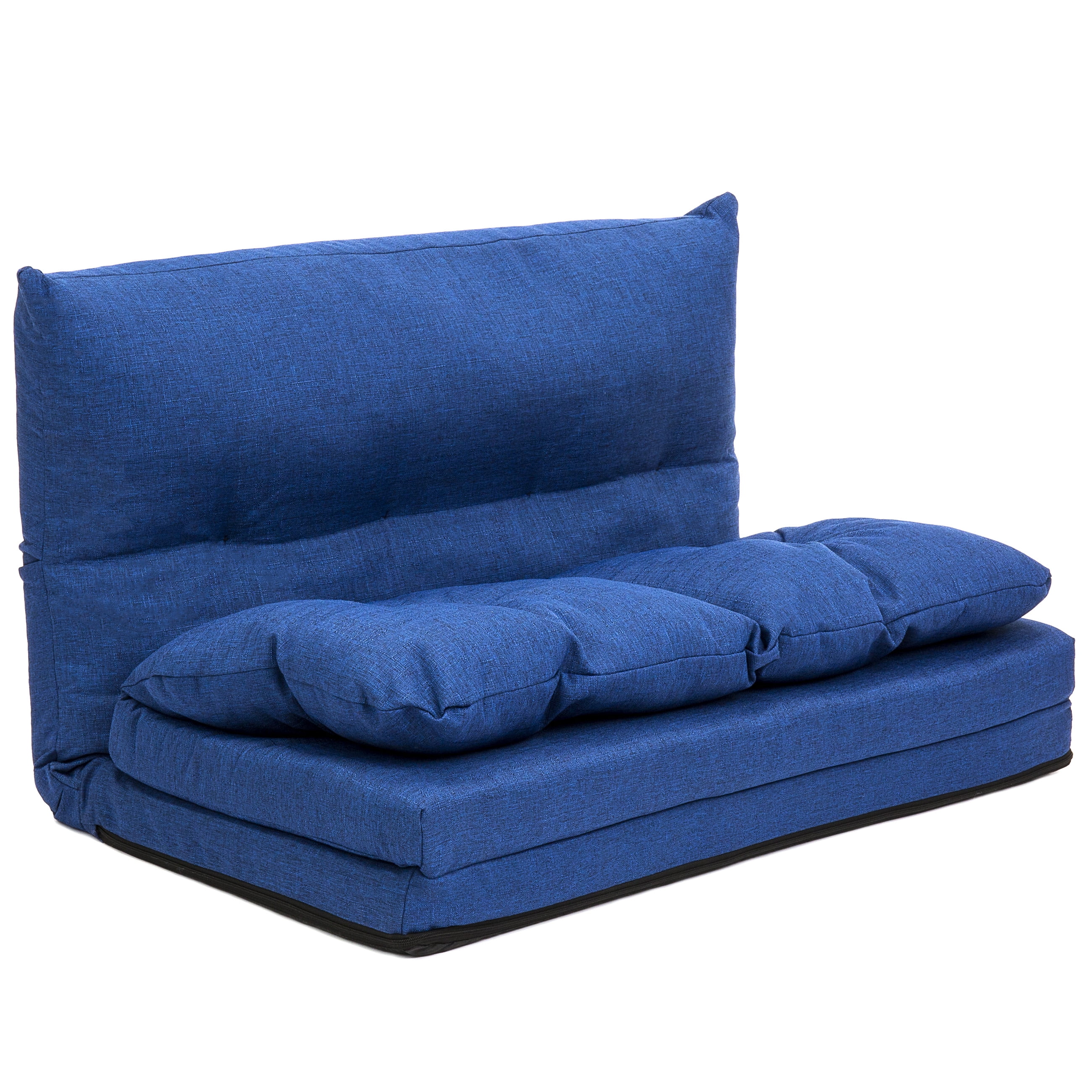 Best Choice Products Linen Folding Futon Chaise Lounge Sofa Gaming