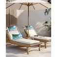 thumbnail image 5 of Pack of 2 Outdoor Lumbar Pillow Covers 11x16 Inch, Summer Beach Waterproof Throw Pillow Covers Set, Tropical Coastal Palm Tree Starfish Conch Decorative Cushion Cases for Patio Porch Car, 5 of 7