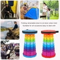 thumbnail image 2 of WZCPCV 2Pcs Upgraded Portable Collapsible Telescopic Stool, Sturdy Foldable Stool with Load Capacity of 550lbs, Retractable Camping Stool for Hiking, Fishing Tours Indoor & Outdoor Activity, 2 of 9