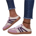 thumbnail image 6 of Womens Vintage Color Block Casual Sneakers Black White Faux Suede Non Slip Gum Rubber Sole Lace Up for Walking Commute Daily Wear Ladies Shoes 42, 6 of 8