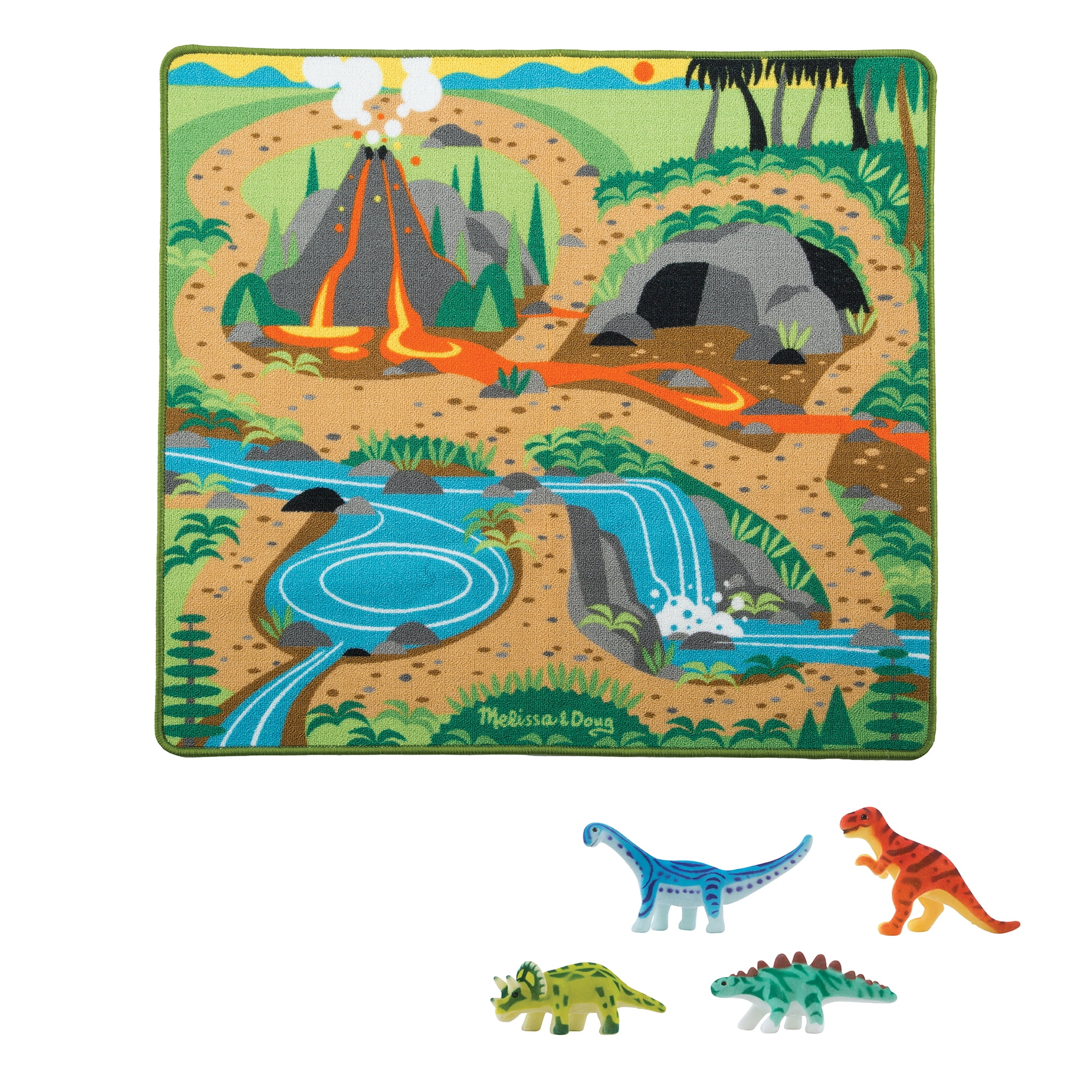 X-Large ZipBin Small Town Playmat Toy Box  w/ 4 cars Set Carry Case Storage 