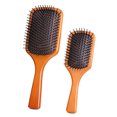thumbnail image 4 of Peine con mango de madera para cabello liso y rizado, masajeador de cuero cabelludo para alisar el cabello (pequeño), 4 of 9