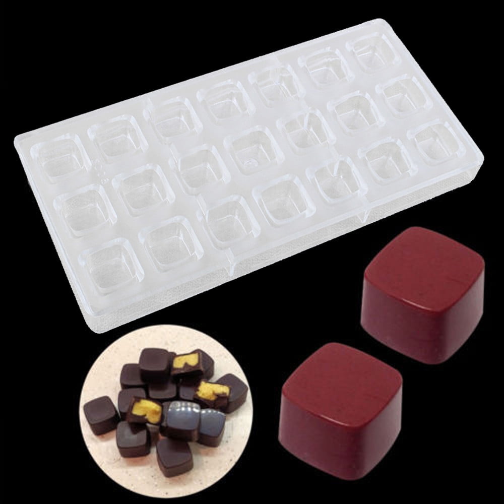 3D Cubes Polycarbonate Chocolate Bars Mold 
