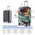 thumbnail image 5 of Haiem Stylish Sunglasses Iguana Luggage Cover Printed Suitcase Covers for Luggage Elastic Washable Suitcase Protector Fits 18-32 Inch Luggage-Small, 5 of 8