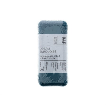 UPC: 0836943001541 | R&F Handmade Paints Encaustic Paint Cake 104ml Cobalt Turquoise