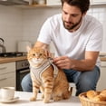 thumbnail image 5 of Adjustable Pet Vest Harness and Leash Set with Cute Hamburger Decor, Breathable Walking Vest for Small Dogs and Cats,Small, 5 of 7