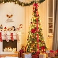 thumbnail image 5 of 5Ft Collapsible Christmas Tree Pop Up Christmas Tree,Popup Christmas Trees,Pre-Decorated Xmas Tree With 200 Warm Lights,Pop Up Christmas Tree For Home Party Holiday Decorations, 5 of 7