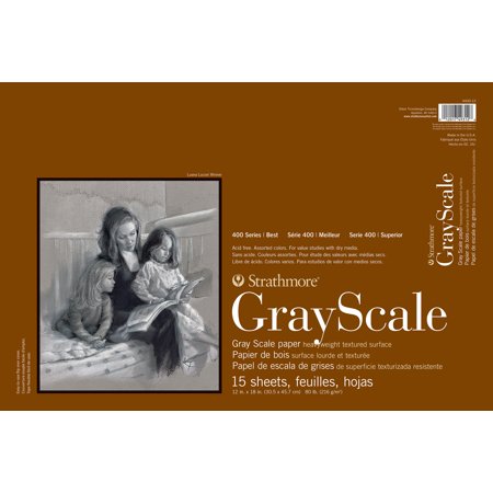 UPC: 0012017493126 | Strathmore Gray Scale Paper Pad  400 Series  12  x 18