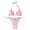 Light pink |#21, variant on Women's 2 Piece Floral Tropical Print Bikini Set Boho Triangle Bathing Suit Tie Backless Swimsuit Sets (Light Green,M)