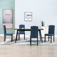 thumbnail image 1 of vidaXL Chaises de Salle à Manger 4 Pcs Tissu Bleu, 1 of 5