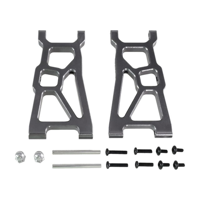 RC CAR FRONTERO BAJO de PRENDIMIENTO PERSONDO BAJO REEMPLACIÓN de ARMS CERTOS FÁCIL para REEMPLAZAR PIEZAS de CAR de COLLO de CONTROL REMOTO para ZD Gris