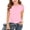 B Pink, variant on PWPSG Girls Back to School Shirts Kids Crewneck Knit Blouses Lightweight Summer Casual Shirts Solid Long Sleeve Tops for School & Daily Wear Beige 13-14 Years