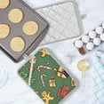 thumbnail image 5 of Yayeee Pot Holders Kitchen Heat Resistant with Pocket 7"x9.8" Cotton Oven Cooking Hot Pads, Yellow Christmas Gingerbread, 5 of 7