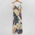 thumbnail image 4 of WISHTIME Women Sleeveless Dresses Geometric Summer Spaghetti Strap Maxi Casual Flowy Beach Long Dress USA, 4 of 9