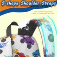 thumbnail image 5 of Monster Cartoon Truck White Pattern 17" Waterproof Oxford School Backpacks for Teens, S-Shape Padded Straps, for School, Travel, Hiking, Camping, 5 of 5