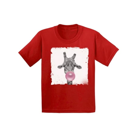 Awkward Styles Childrens Outfit Giraffe Tshirt Giraffe Toddler Shirt Toddler T Shirt Kids Outfit New Animal Collection Funny Giraffe with Gum Giraffe Clothing Giraffe Lovers Funny Gifts for