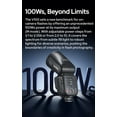 thumbnail image 4 of Godox V100S V100 S Round Head Camera Flash forSony Camera Flash Speedlite Speedlight,100Ws 2.4G TTL1/8000 HSS,400 Full Power Flashes,7.2V/2980mAh Li-ion Battery,1.7s Recycle Time,LED Modeling Lamp, 4 of 10