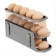thumbnail image 2 of Soportes para Huevos Plegables de 3 Niveles,Soporte para Huevos con Ruedas para Refrigerador,Bandeja de Almacenamiento de Huevos con Ruedas Automática,Bandeja para Huevos Gris, 2 of 10