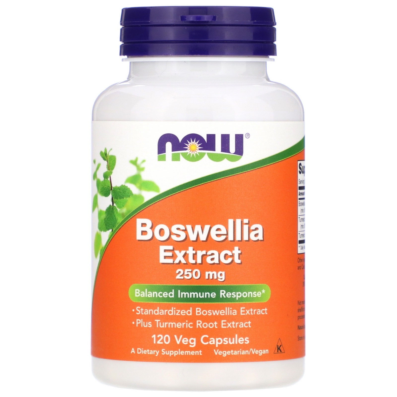 Now Foods Boswellia Extract, 250 mg, 120 Veg Capsules