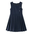 thumbnail image 5 of EnJoCho Girls College Style Pleated Vest Dress Jumper for Autumn Performance Skirt Large Children Preteen School Outfit Chic, 5 of 5