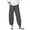 Grey, variant on Women's Cotton High Waist Straight Leg Pants, Loose Fit Casual Solid Color Trousers for Summer, Comfortable Breathable Long Pants for Daily Wear, Work, Leisure Activities, and Outdoor Events Grey S