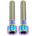 thumbnail image 1 of Bike Handlebar Stem Bolts Lightweight Titanium Alloy Mount for Road Mountain Bicycle, 1 of 7
