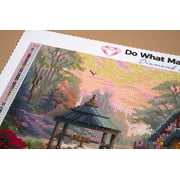 DIAMOND ART CLUB® Make a Wish Cottage Diamond Painting Kit, Round Diamond Art Canvas by Thomas Kinkade, 17 x 13 (42.7 cm x 33 cm)