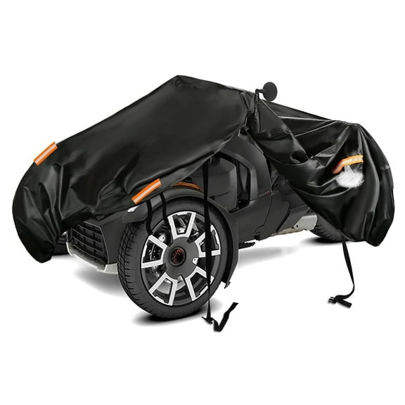 All-Weather Can Am Ryker Cover, 600D Heavy Duty Waterproof Cover, Compatible with Can-Am Ryker 600/900/Sport/Rally - Black