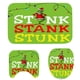 thumbnail image 2 of Mini Grinch Ornaments Grinch Ornaments Grinch Christmas Decorations Christmas Snowman Print Toilet Bathroom Mat And Shower Curtain Three Piece Set, 2 of 3
