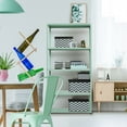 thumbnail image 3 of Ar Shelving 5-Tier Powder-Coated Metal Decorative Household Storage Shelving Unit Bookcase in Light Green (35 in. W x 69 in. H x 12 in. D), 3 of 13