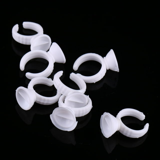 Anillo de tinta, 100 piezas Tatuaje Maquillaje permanente Tatuaje Anillo Taza Tatuaje Tinta Portavasos Meticulosamente diseñado
