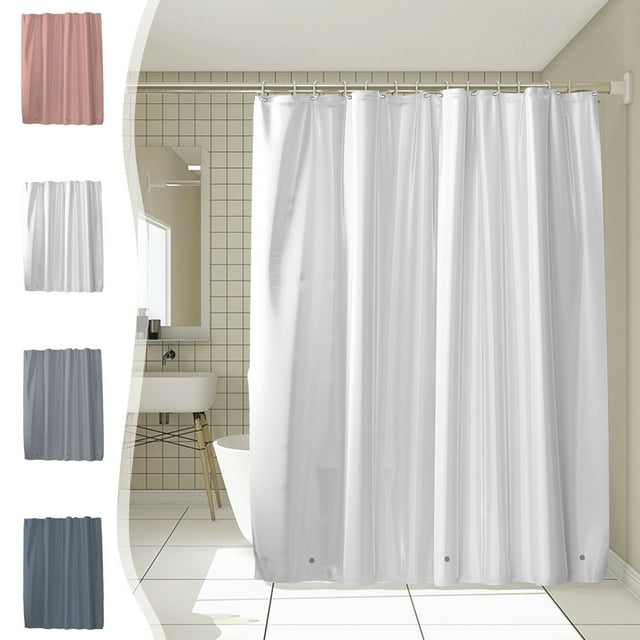 Sentmoon Shower Curtain Fabric Shower Curtains for Bathroom Shower Curtain Liner Plastic Shower Liners Waterproof Shower Curtains For Bathroom With Magnets And 12 Hooks