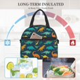 thumbnail image 4 of Balery Colorful Dinosaur Bolsa de Almuerzo Impresa, Caja de Almuerzo Reutilizable, Bolsa Térmica Aislada para Almuerzo, Bolsa Antiderrames, 4 of 7