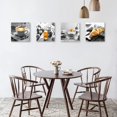 thumbnail image 4 of Kitchen Canvas Wall Art Prints Black and White Food Coffee Painting Picture for Bakery Cafe Dining Room Restaurant Wall Decor (12"x12"-4pcs), 4 of 6