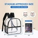thumbnail image 5 of USPECLARE - Mochila transparente aprobada por el estadio 12 x 6 x 12, bolsa transparente a prueba de agua para conciertos, trabajo, eventos deportivos, Negro -, Small, 5 of 5