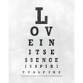 thumbnail image 2 of SD Graphics Studio 12x14 Black Ornate Wood Framed with Double Matting Museum Art Print Titled - Eye Chart Typography I, 2 of 4