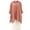 Pink, variant on 2025 New Fashion Plus Size Women'S Spring/Summer Solid Color Crew Neck-Point Sleeve Casual Shirt Top