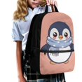 thumbnail image 3 of Uourmeti Lightweight 17 Inchs Backpack for Daily Use Travel, Multiple Pockets Personalized Not Easy To Fade Student Bookbag, Penguin Pattern, 3 of 6