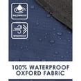 thumbnail image 5 of DUKUSEEK Hooded Stadium Blanket, Waterproof Outdoor Fleece Blanket - Large (79x56), Portable, Wearable, Warm for Outdoor-Navy Blue, 5 of 8