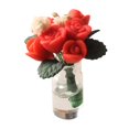 thumbnail image 2 of Escala 1:12 Mini Planta en Maceta Sunnimix Jardín de Hadas Flor en Maceta Decoración Rojo Accesorios de casa de muñecas, 2 of 8